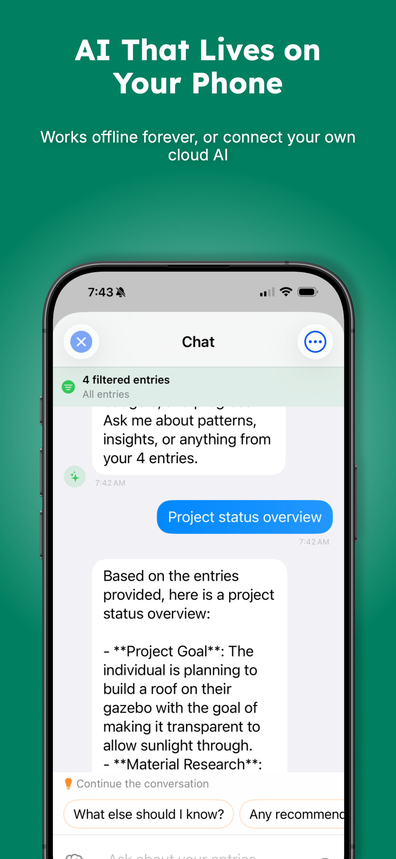 AI Chat Feature
