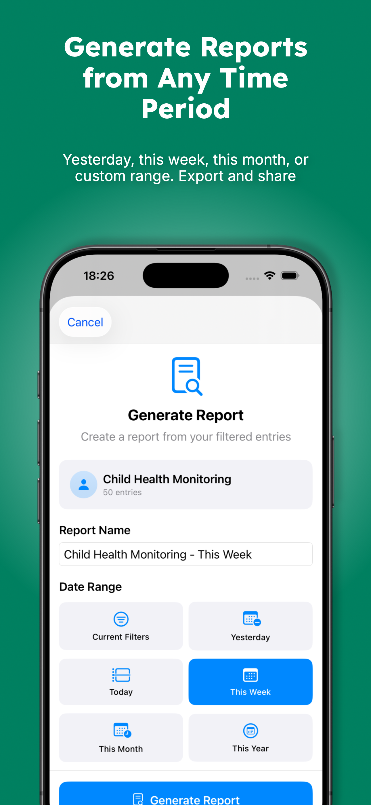 Generate Reports